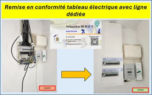 Mise à jour du tableau électrique avec ajout de lignes dédiées sur le secteur de Péronne, Amiens, SEB'ELEC
