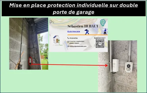 Mise en place d'une protection électrique individuelle dans un garage à Corbie, Amiens, SEB'ELEC
