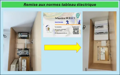 Remise aux normes d'un tableau électrique sur le secteur de Corby, Amiens, SEB'ELEC